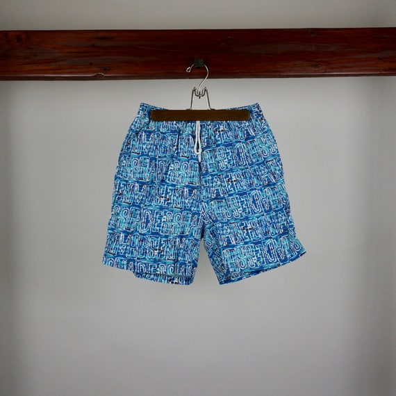 Blue Shades Patterned Shorts - image 1