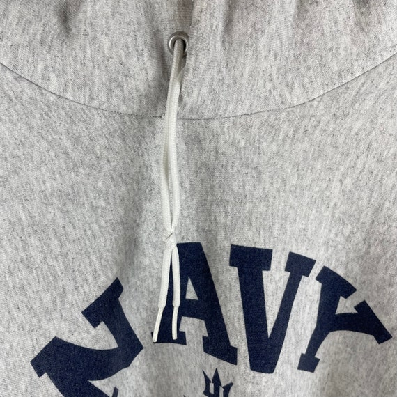 Navy Gray Hoodie Sweatshirt - image 4