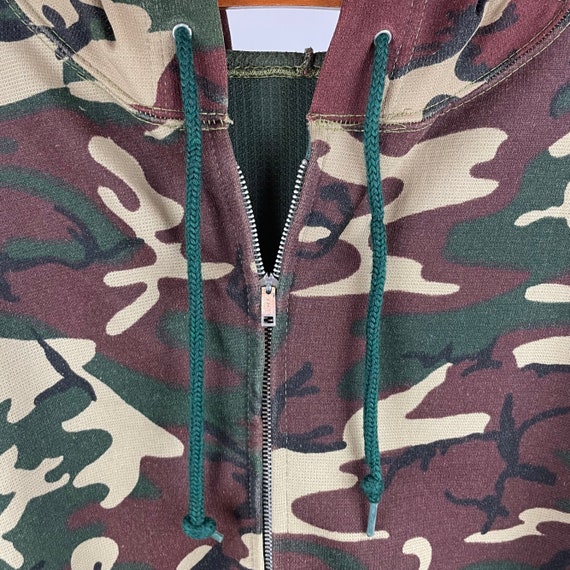 Camouflage Vintage Zip Up Hoodie Sweatshirt - image 3