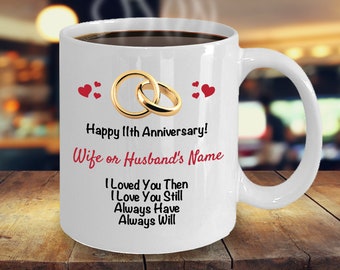Anniversaire De Mariage Anniversaire Personnalise Mug A Cafe Etsy