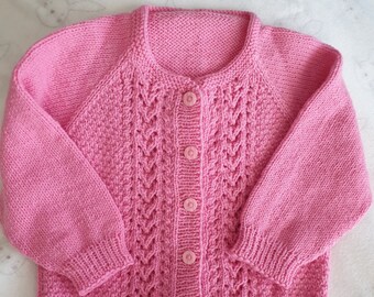 Pink Cardigan 6 months