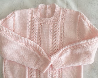 Hand Knitted Jumper 2-3 year toddler