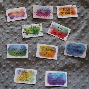 Positive Affirmation Cards (set of ten)
