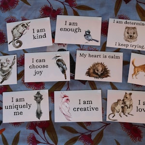 Positive Affirmation Cards For Kids (set of ten)