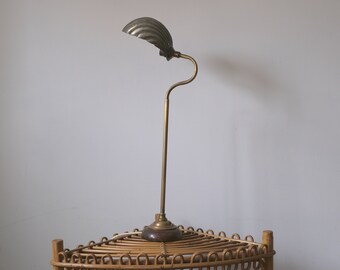 Vintage Shell Lamp, Vintage Clam Shape Lamp