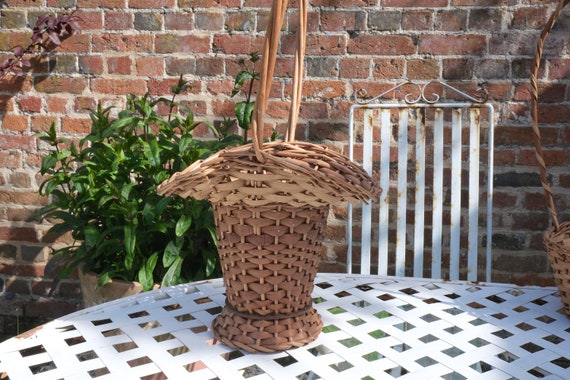 Vintage Kids Wicker Basket, Children Wicker Baske… - image 2