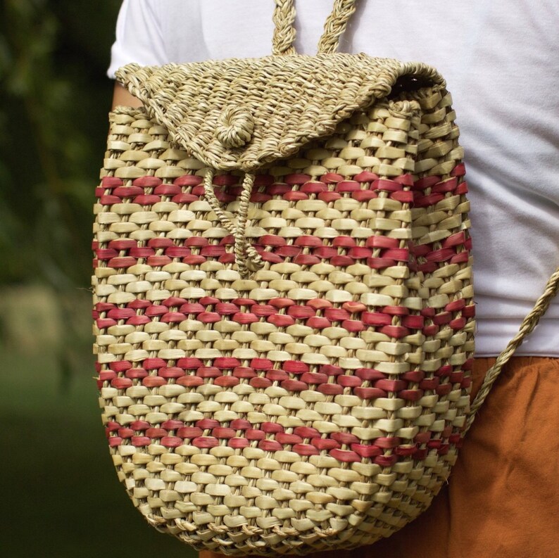 Straw Backpack / Woven Backpack / Abaca Backpack Etsy