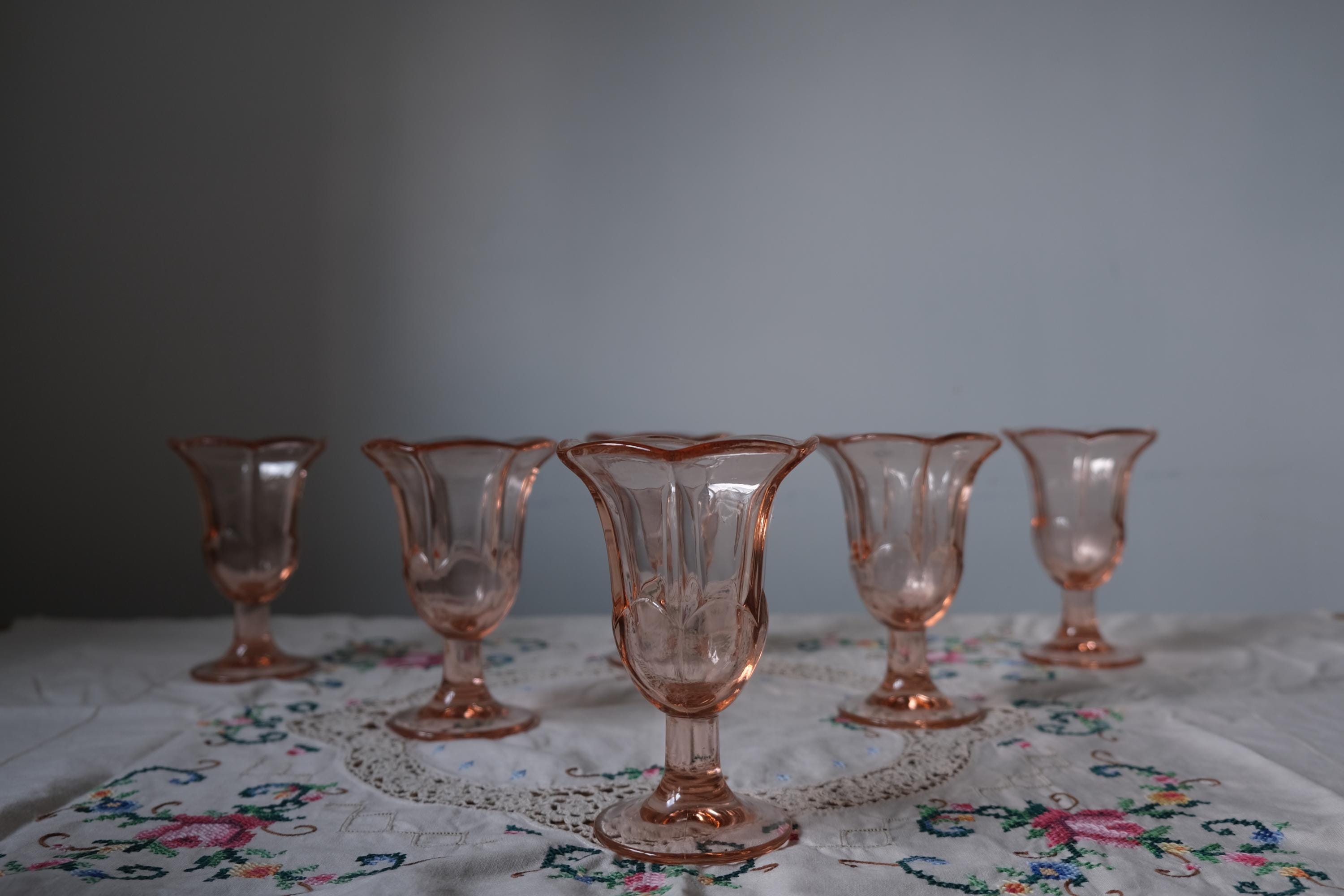 Vintage Parfait Ice Cream Sundae Glass