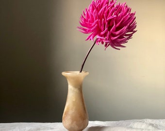 ヴィンテージ ハニーオニキス花瓶：アラバスター製の花瓶 - Etsy 日本