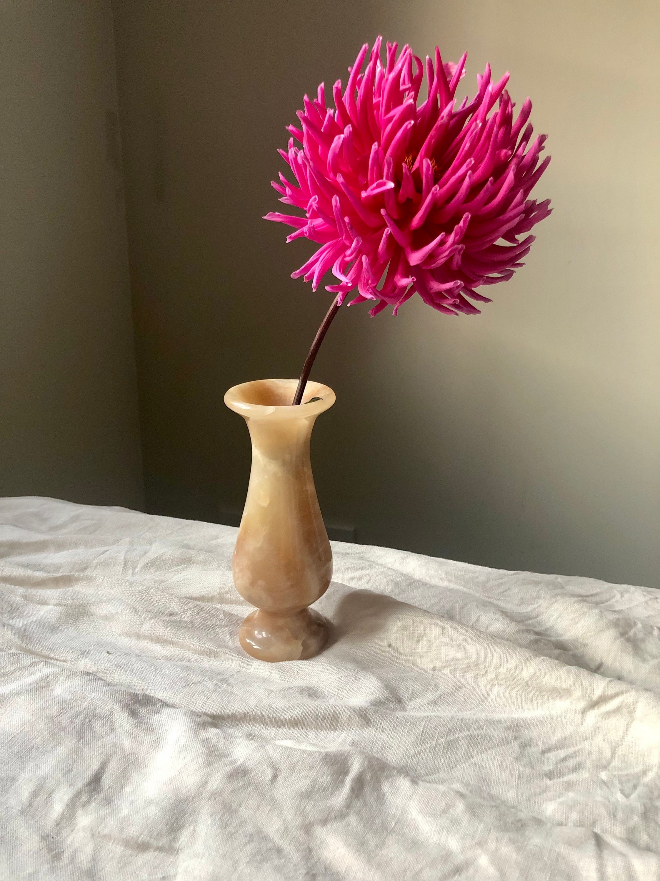 ヴィンテージ ハニーオニキス花瓶：アラバスター製の花瓶 - Etsy 日本