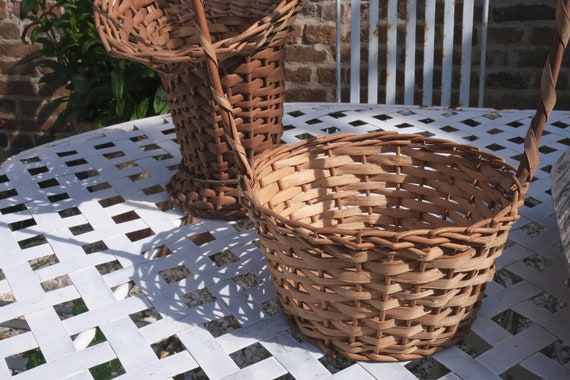 Vintage Kids Wicker Basket, Children Wicker Baske… - image 3