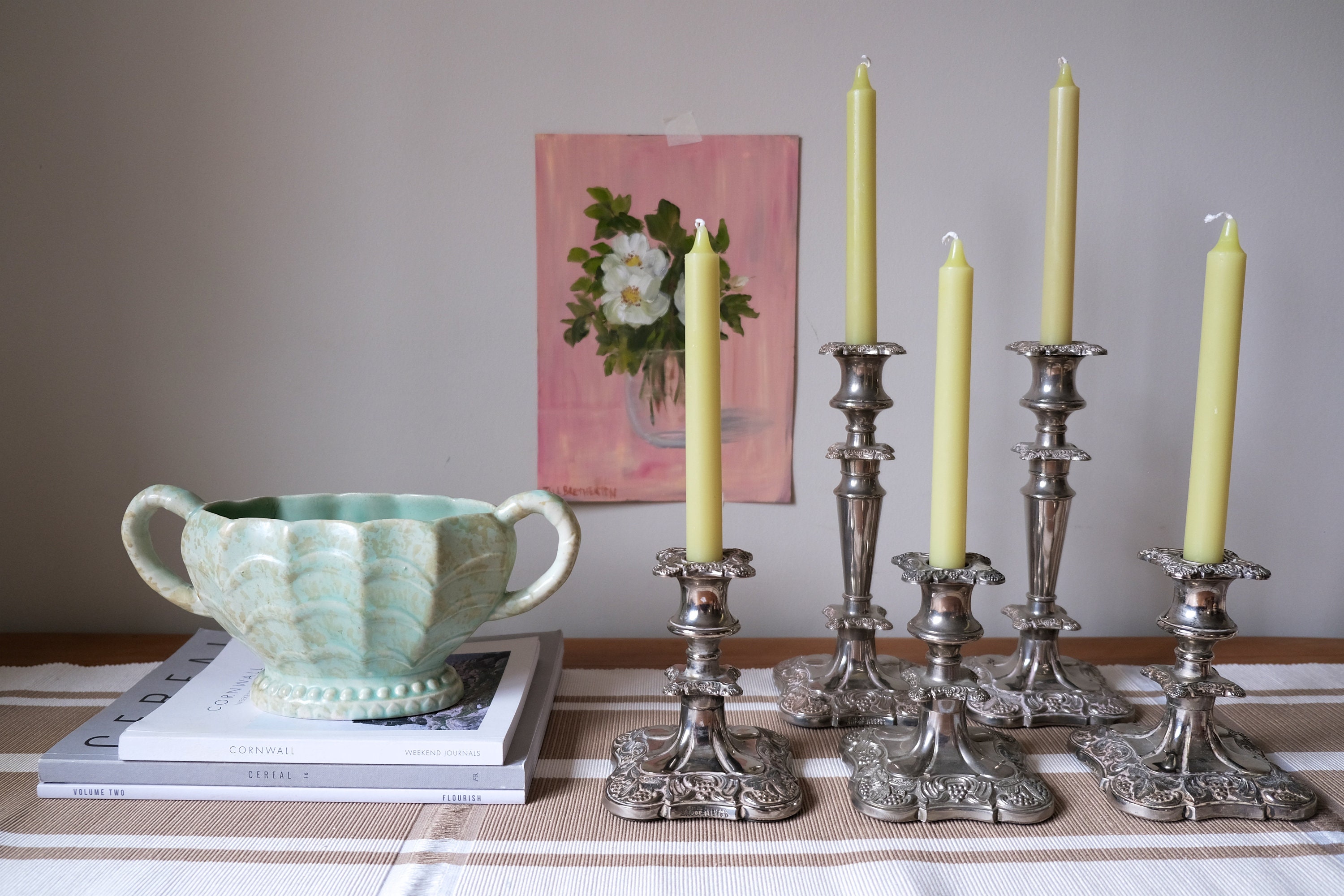 Vintage Mantle Vase Twin Handle Pastel Blue Vintage Price Etsy UK