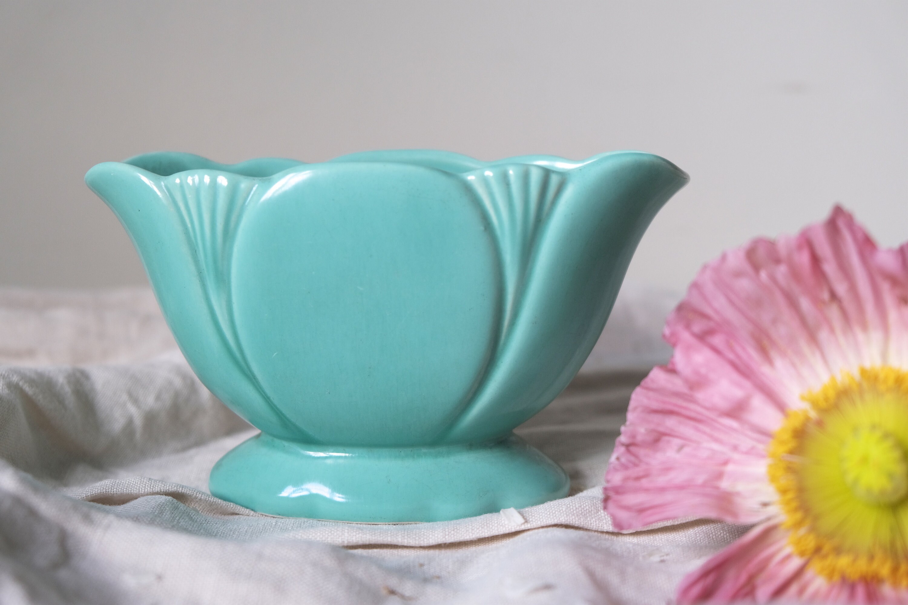 Vintage Mantle Vase Vintage Dartmouth Pottery Aqua Green Etsy
