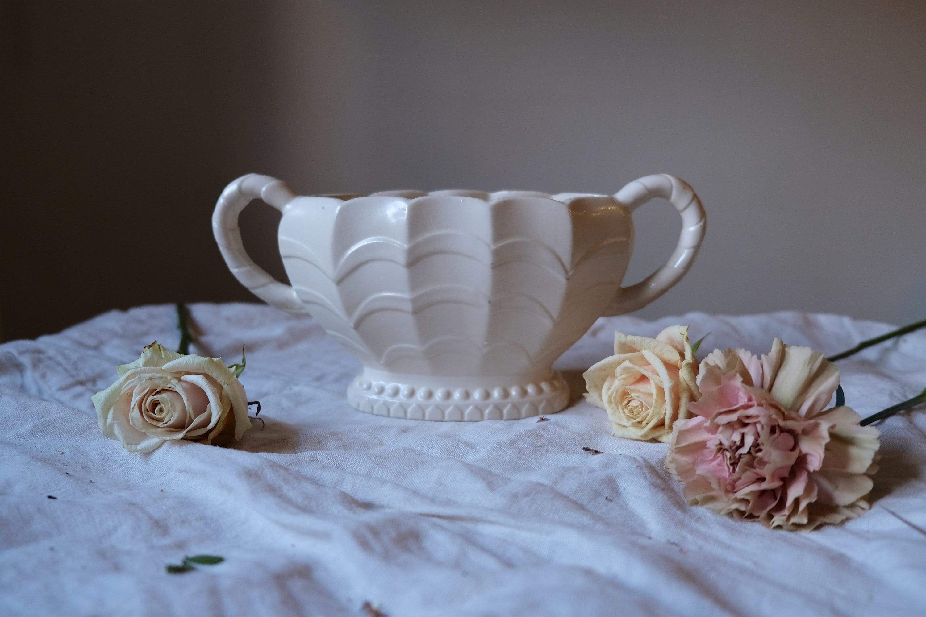 Vintage Mantle Vase Twin Handle Pastel Blue Vintage Price Etsy UK