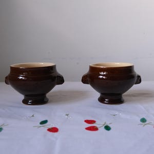 Vintage French Stoneware Soup Bowl: Bulb Bowl