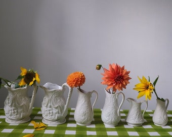 Gingham Ruffled Tablecloth, Block Printed Tablecloth, Wood Block Print Gingham Tablecloth, Pink Checkered Tablecloth,