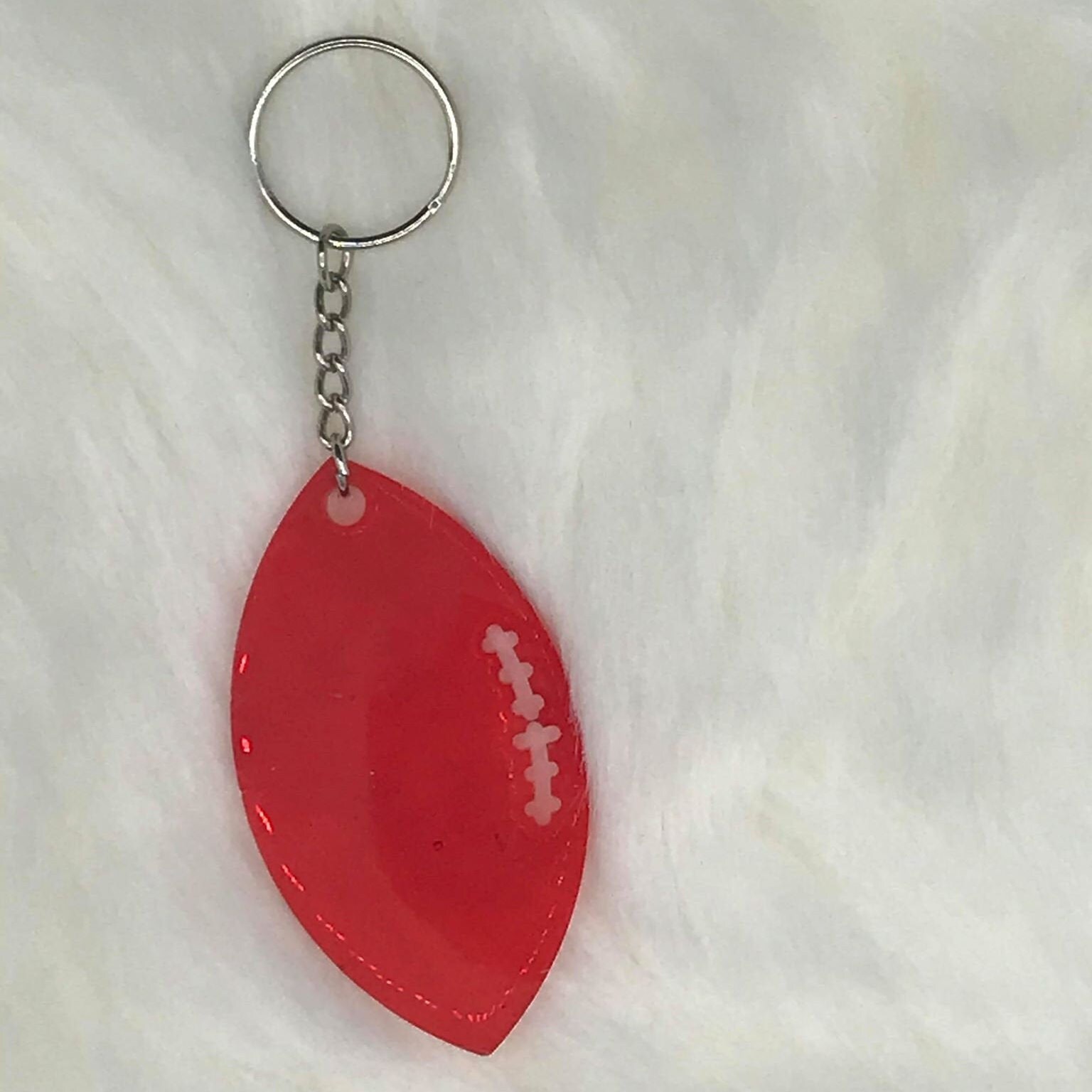 Football Key Chains Football Team Team Colors Football Key Etsy UK