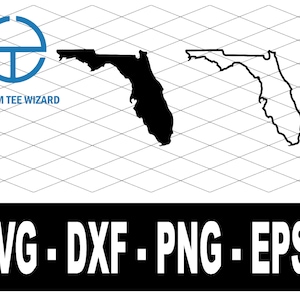 Florida SVG File | Florida  Cut File | Florida  Map Shape Clip Art | United States of America Vector File | Florida Outline Shape | FL Map