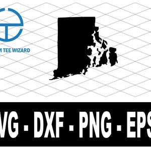 Rhode Island SVG File | Rhode Island Cut File | Rhode Island Map Shape Clip Art | USA Vector File | Rhode Island Outline Shape | RI Outline