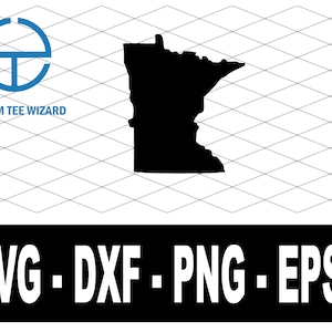 Minnesota SVG File | Minnesota Cut File | Minnesota Map Shape Clip Art | United States of America Vector File | Minnesota Outline Shape