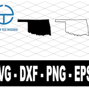 Oklahoma SVG File | Oklahoma Cut File | Oklahoma Map Shape Clip Art | United States of America Vector File | Oklahoma Outline Shape | OK Map