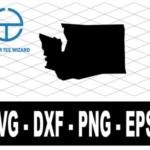 Washington SVG-bestand | Washington gesneden bestand | Washington kaart vorm illustraties | VS vectorbestand | Washington omtrekvorm | WA Cut-bestand