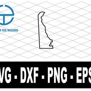 Delaware SVG File | Delaware  Cut File | Delaware Map Shape Clip Art | United States of America Vector File | Delaware Outline Shape | DE