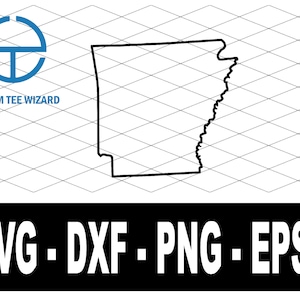 Arkansas SVG-bestand | Arkansas gesneden bestand | Arkansas kaart vorm illustraties | Vectorbestand Verenigde Staten van Amerika | Arkansas omtrekvorm | AR