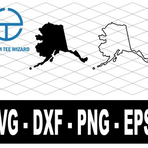 Alaska SVG File | Alaska  Cut File | Alaska  Map Shape Clip Art | United States of America Vector File | Alaska  Outline Shape | AK State