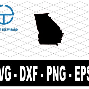 Georgia SVG File | Georgia Cut File | Georgia Map Shape Clip Art | United States of America Vector File | Georgia Outline Shape