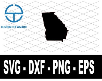 Georgia SVG File | Georgia Cut File | Georgia Map Shape Clip Art | United States of America Vector File | Georgia Outline Shape