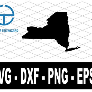 New York SVG File | New York Cut File | New York Map Shape Clip Art | United States of America Vector File | New York Outline Shape | NY Map