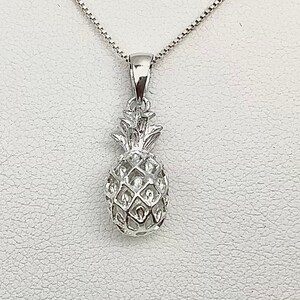 Pineapple Jewelry, Hawaiian Jewelry, Sterling Silver, Small Pineapple Charm, Made In Hawaii, Tropical Jewelry, Paina liʻiliʻi, Pineapple