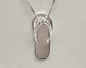 Flip Flop Jewelry, Flip Flop Necklace, Slipper Necklace, Hawaii Jewelry, Beach Jewelry, Aloha Jewelry, Hawaiian necklace, Made In Hawaii