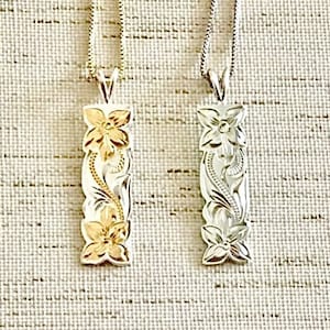 Island Heritage, Sterling Silver or 2-Tone Hawaiian Heirloom Necklace, Hawaiian jewelry, Made In Hawaii,  Hawaiian Heritage, Hawaii
