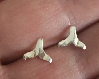 Whale Jewelry, Whale Tail Studs, Beach Earrings, Hawaiian Earrings, Made In Hawaii, Whales Tail, Ocean Jewelry, Beach Jewelry, Hawaii Gift