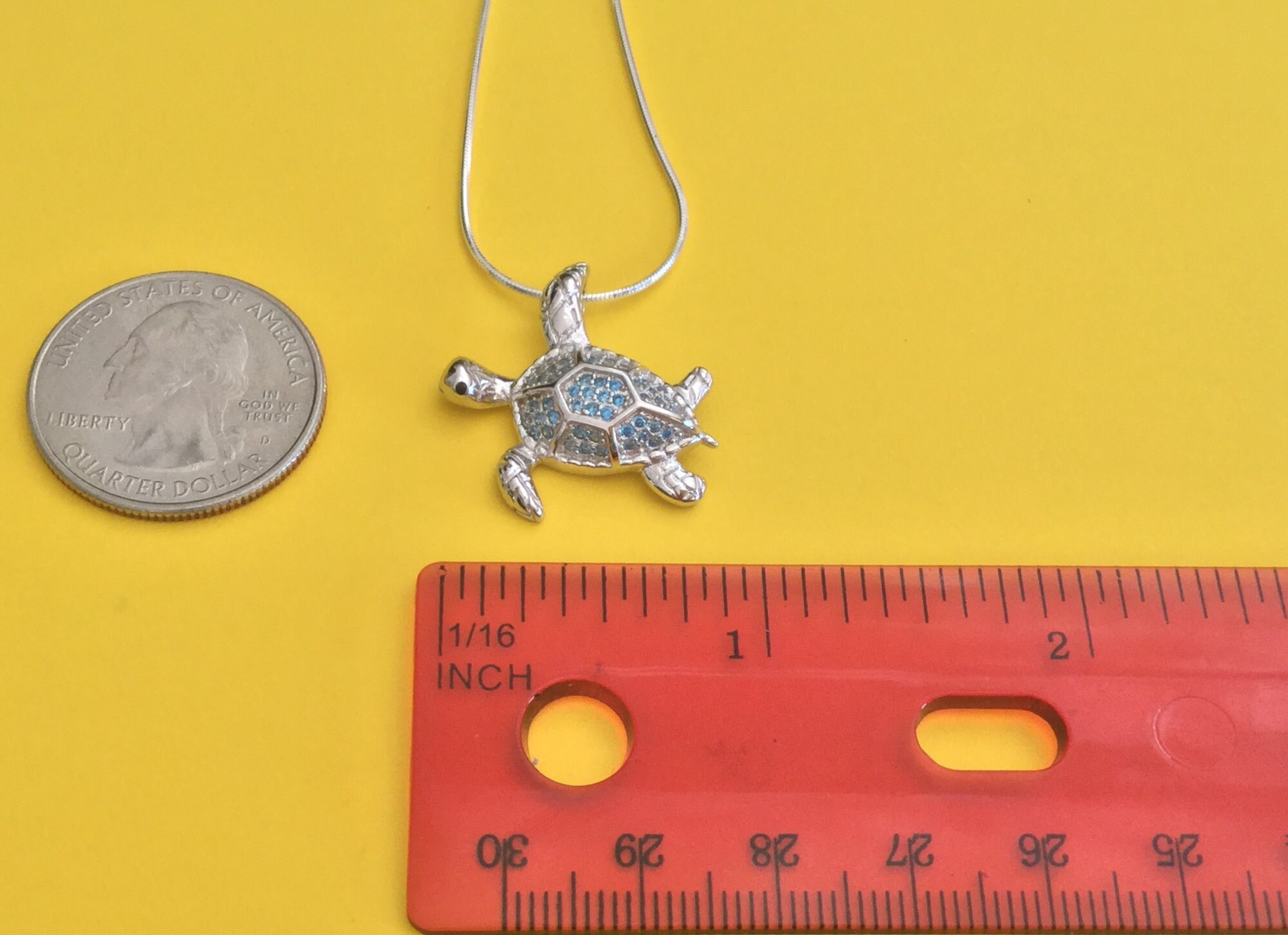 Blue Topaz Jewelry Turtle Necklace Honu Necklace Hawaiian Etsy