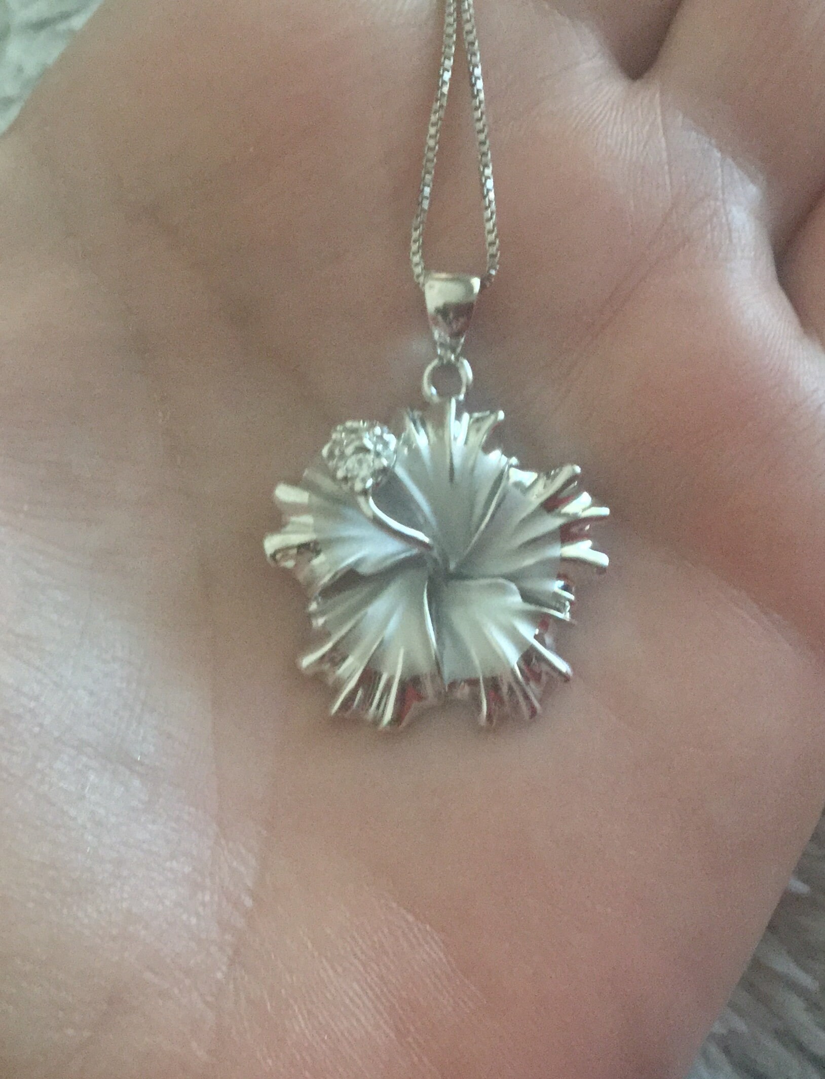 Sterling Silver Bird of Paradise Necklace , Bird of Paradise