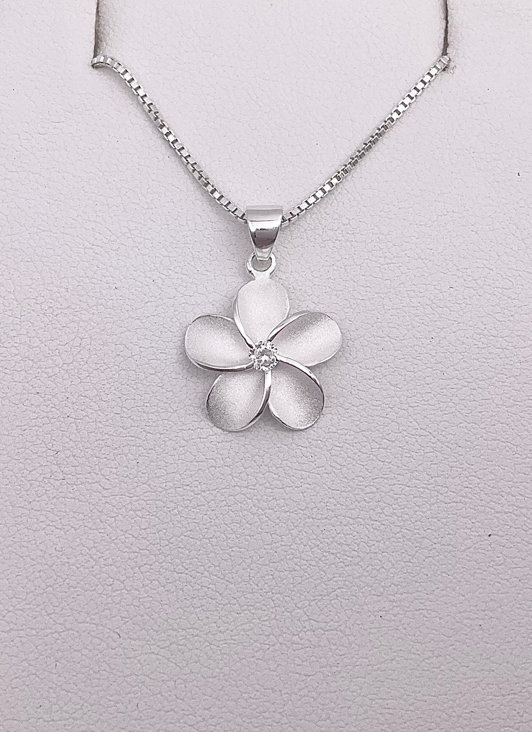 Silver Plumeria Hawaiian Jewelry Plumeria Necklace Hawaiian Etsy