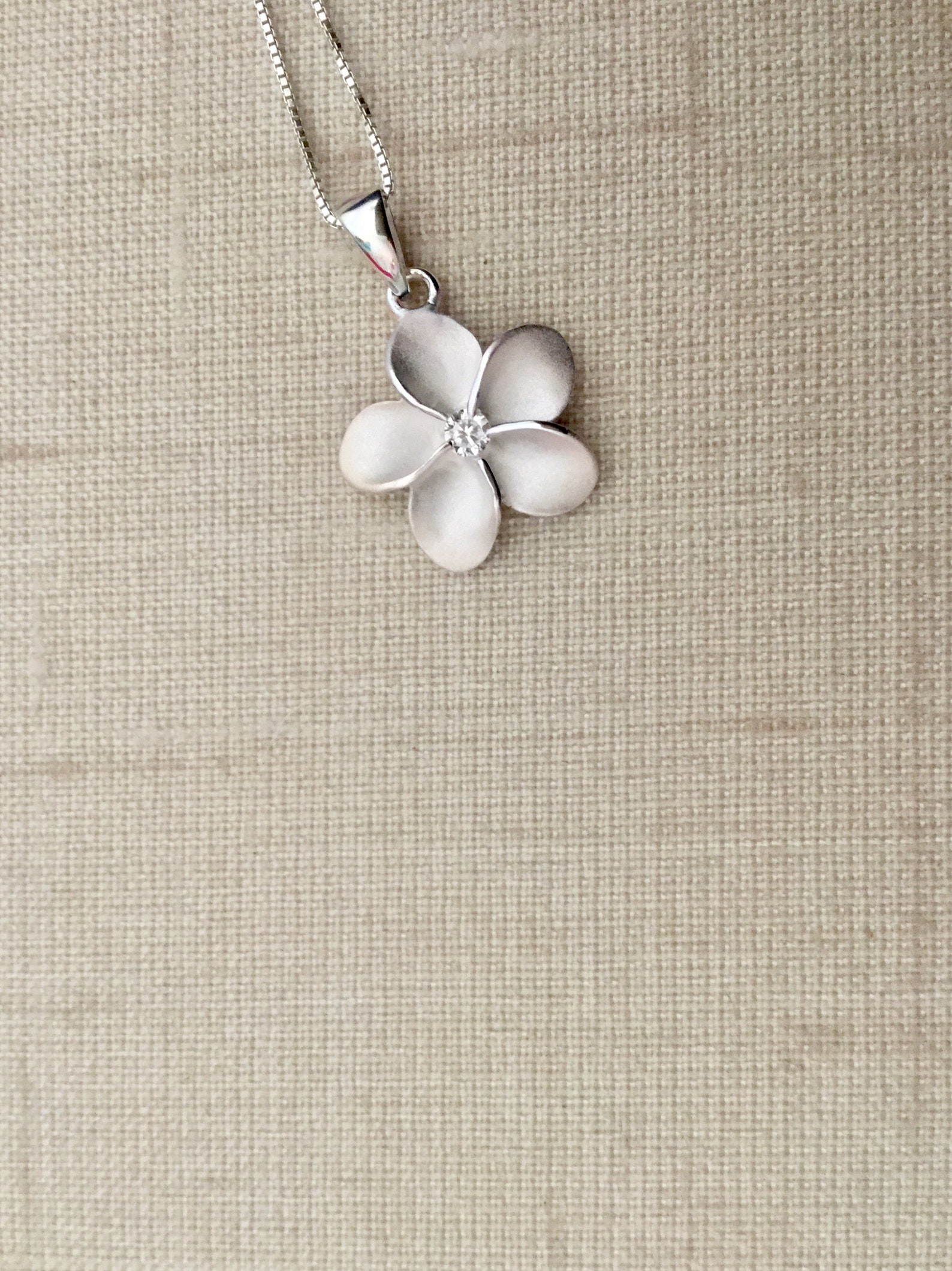 Silver Plumeria Hawaiian Jewelry Plumeria Necklace Hawaiian Etsy