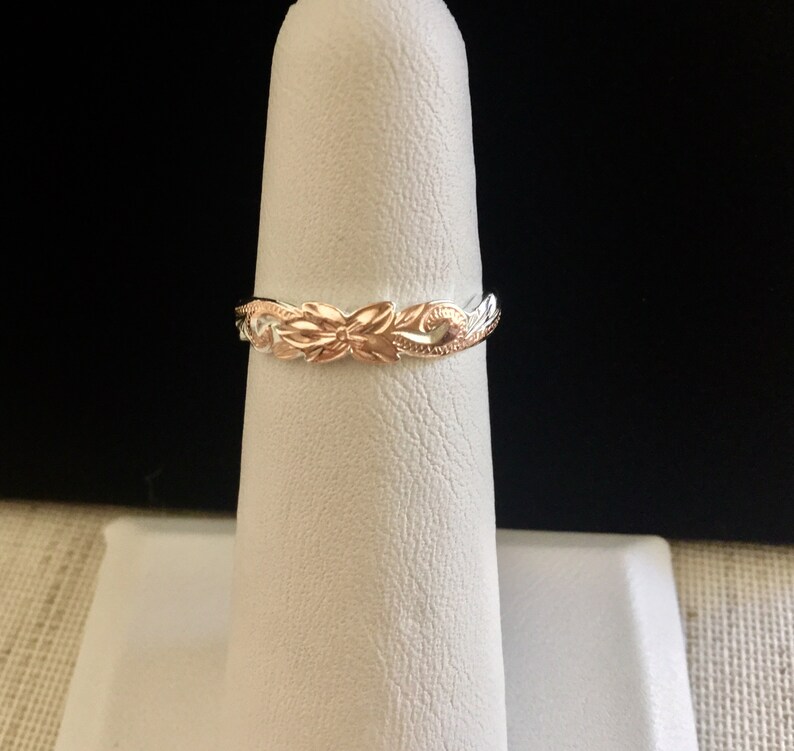 Rose Hawaiian Heirloom Scroll Toe Ring Hawaiian Jewelry Etsy