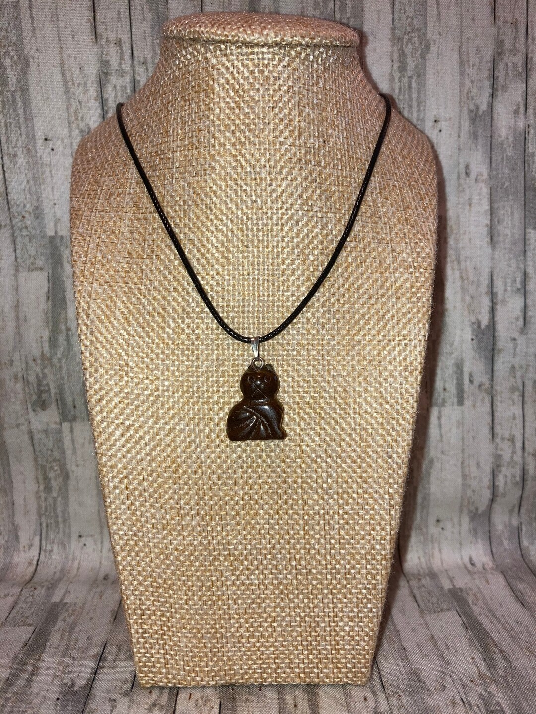 AMULETO THAI TALISMANO Phra Buddha Somdej In Pietra Occhio Di Tigre