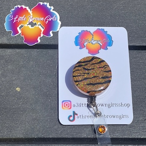 KOSTENLOSER VERSAND-Zebra Print Abzeichen Reel Krankenschwester Abzeichen Reel Lehrer Ausweis Reel Animal Print Badge Fun Badge Professional Badge