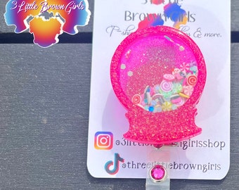 FREE SHIPPING-Gumball Machine Badge Reel – Fun and Nostalgic Accessory