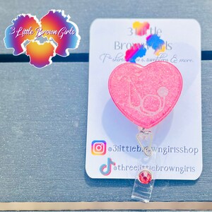 KOSTENLOSER VERSAND-Herz Badge Reel