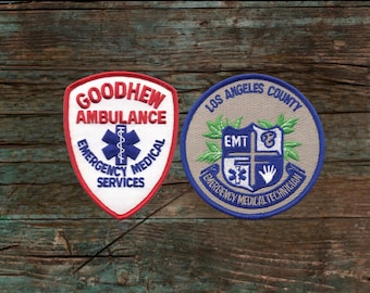 Heat Goodhew Ambulance EMS-patch en LA County EMT-patch uit de film Heat