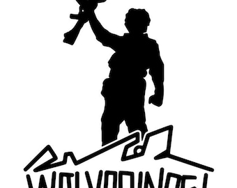 Vinylsticker Red Dawn Wolverines Aardvarken