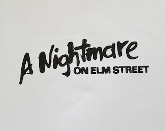 A Nightmare on Elm Street title decal