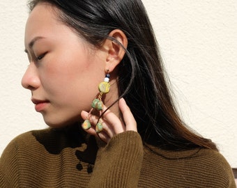 CHO - tropical vibe polymer clay earrings