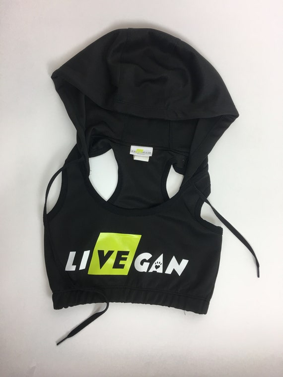 Livegan live Vegan Hooded Sports Bra 